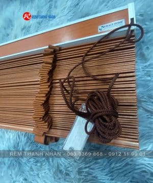 Chất liệu & cấu tạo mành gỗ Thông Tuyết