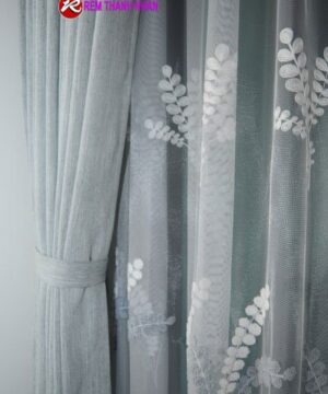 Rèm vải 2 lớp chất lụa Silk-012