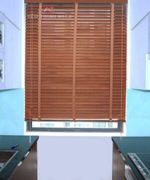 Rèm gỗ tự nhiên STW-019 che cửa sổ phòng Bếp