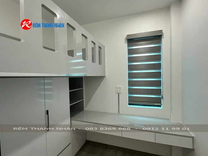 Rèm cầu vồng Eco 318 cản sáng 95% cho phòng ngủ hiện đại