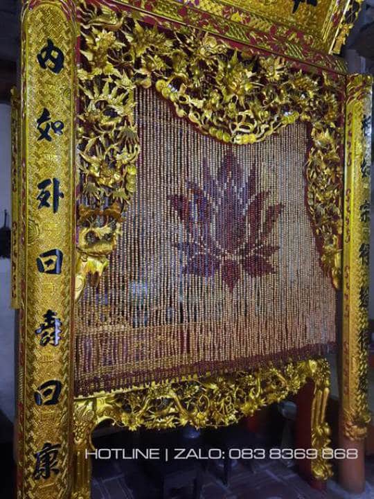 Mẫu rèm hạt gỗ Pơ mu đẹp tại Hà Nội