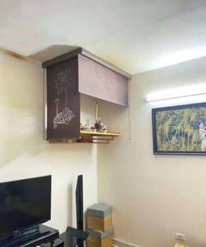 Rèm cuốn xuyên sáng khắc Laze LZ118 cho phòng thờ