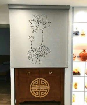 Rèm cuốn xuyên sáng khắc laser LZ118