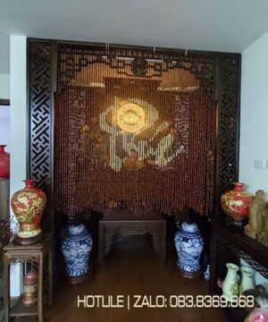 Mẫu mành hạt gỗ Thanh Nhàn