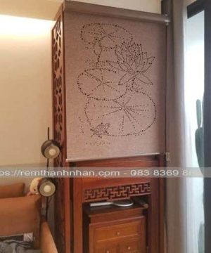 Rèm cửa đục lỗ 3D mã SKY09-LZ42