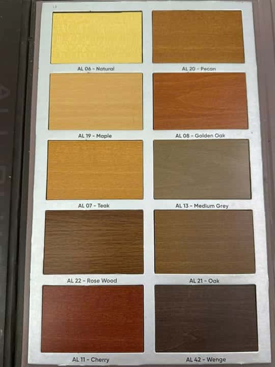 Chất liệu nan mành sáo gỗ Basswood bản 50mm vân gỗ AL19