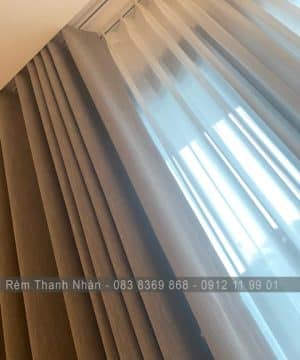 Thiết kế rèm vải 2 lớp