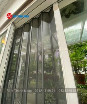 Cấu tạo chính của cửa xếp nhôm lá phẳng hệ 40mm