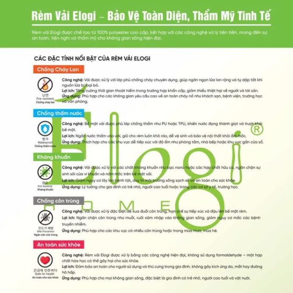 5 đặc tính nổi bật của vải rèm Elogi