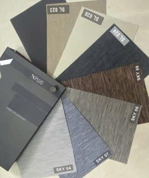 Mã màu sắc vải cuốn rèm khắc Laser