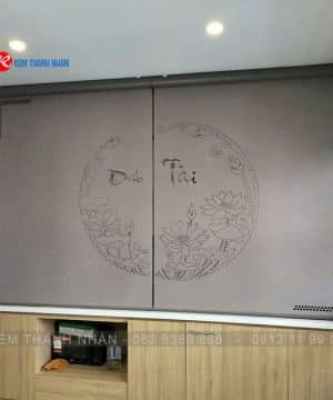 Rèm cuốn khắc laser 3D Hàn Quốc LZ252