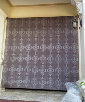 Lắp đặt bạt cuốn che mưa S-029 ngoài trời