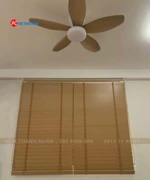 Mành sáo gỗ Basswood bản 50mm All plus cho phòng ngủ
