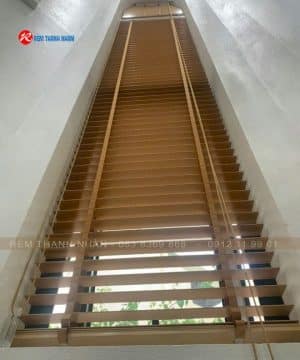 Mành sáo gỗ Basswood vân gỗ AL19 All Plus – Hệ 1 dây bản 50mm