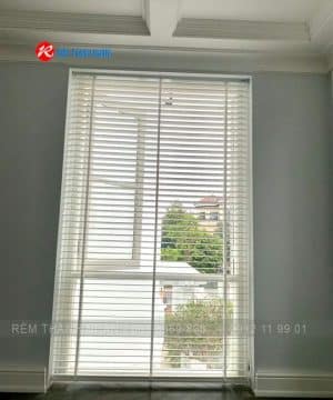 Rèm Allplus gỗ Basswood AL01 White bản 50mm