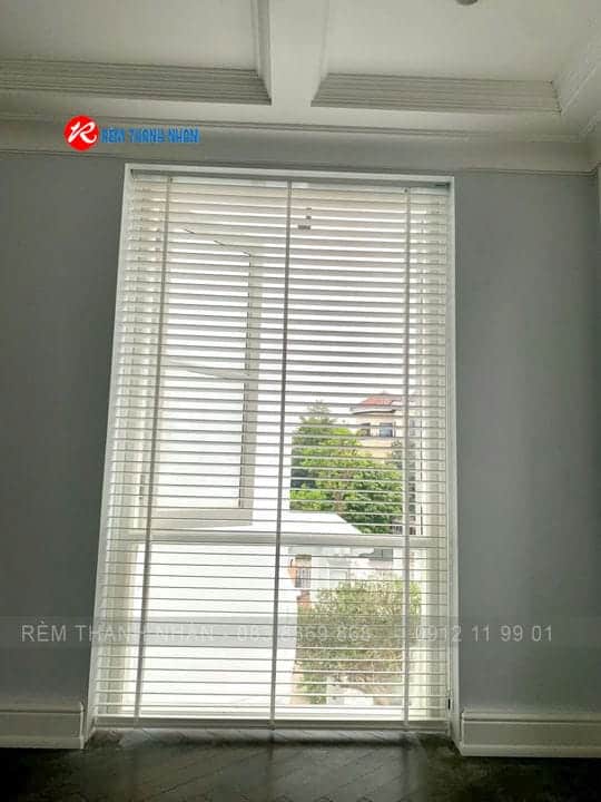 Rèm Allplus gỗ Basswood AL01 White bản 50mm