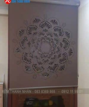 Mẫu rèm khắc 3D Hàn Quốc sang trọng cho phòng thờ
