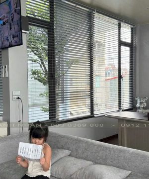 Rèm gỗ Basswood All Plus màu trơn AL31 – Sang trọng, bền đẹp cho phòng khách