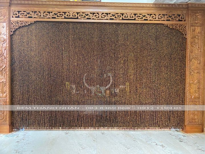 Chọn rèm hạt gỗ Bách Xanh phòng thờ