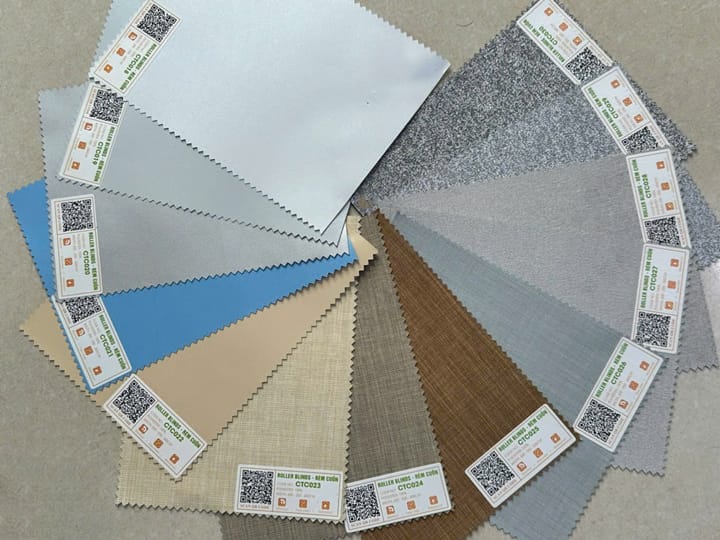 Mã màu sắc chất liệu vải cuốn City blinds