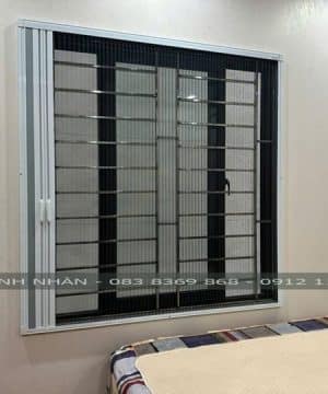 Vách ngăn 2 trong 1 cửa lưới tổ ong Cici 27mm