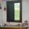Cửa lưới chống muỗi dạng xếp Vessel-20A hệ 27 hai khung vân gỗ cho cửa sổ gỗ