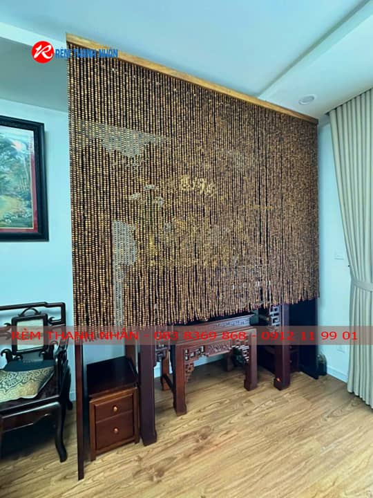 Rèm hạt gỗ Bách Xanh – Thượng phẩm phong thủy, tích tụ linh khí mạnh nhất