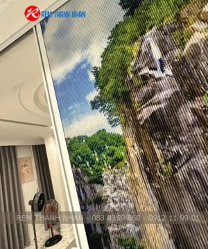 Vách ngăn tổ ong in tranh theo yêu cầu