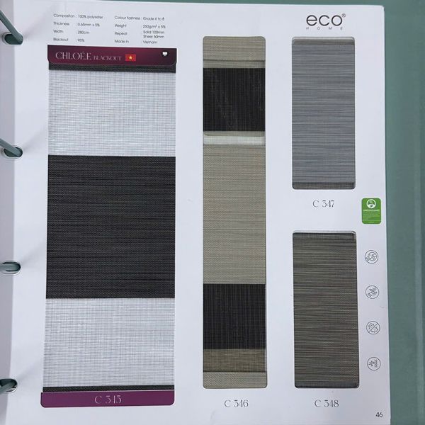 Bộ sưu tập rèm cầu vồng EcoHome 7