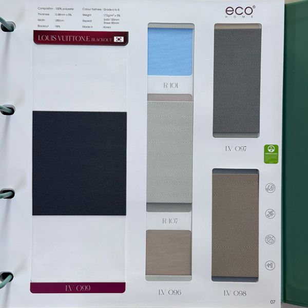 Bộ sưu tập rèm cầu vồng EcoHome 7