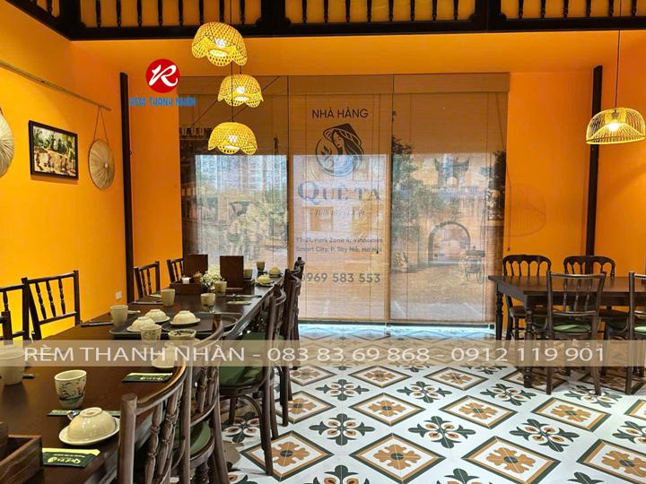 Mành Trúc in tranh Nhà hàng